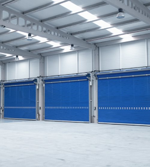 Puertas de Garaje Enrollables automáticas para naves comerciales
